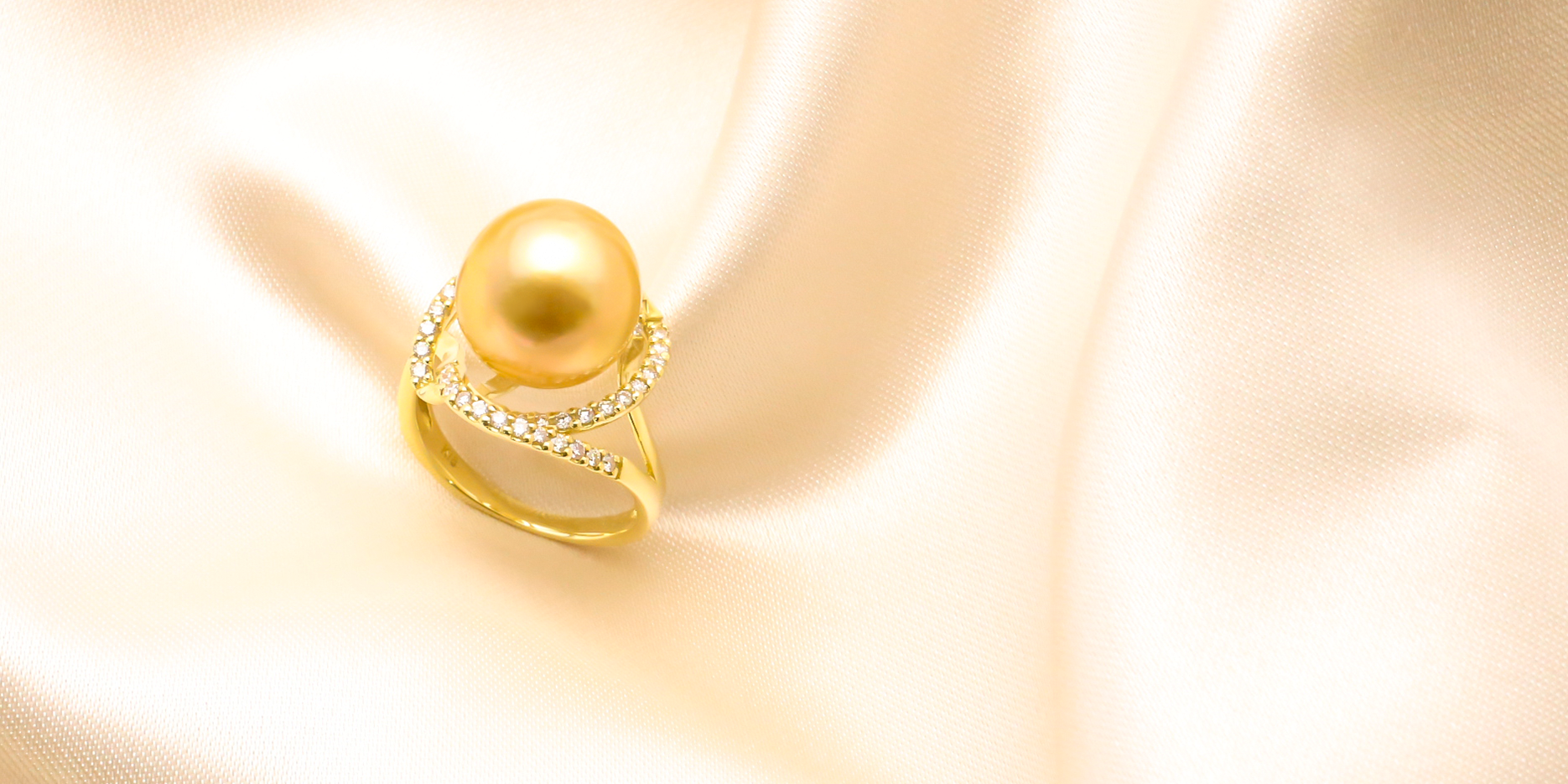 白蝶真珠のリング